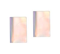 Beavorty 2 Pièces Pochette de Passeport Transparente Multifonction Étui Pratique pour Voyage et Organisation de Documents pour Passeport Cartes Identité et Billets