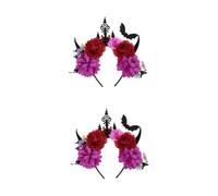 Beavorty 2 Pièces Spooky Bat And Devil Horns Hairband For Halloween Cosplay Party And Themed Celebrations