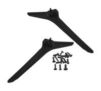 Beavorty 2 Pièces Support TV de Rechange Stable pour Écran Plat Support Bureau Polyvalent avec Vis de Fixation