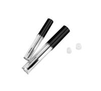 Beavorty 2 pièces Tube de Mascara Vide Transparent avec Couvercle Noir Flacons Cosmétiques Réutilisables Petit et Grand Conteneurs pour Crème à Cils et Maquillage des Couleur Aléatoire