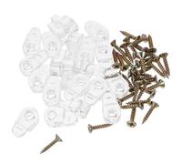 Beavorty 20 Pièces Clip de Fixation D’Armoire en Plastique pour Panneau