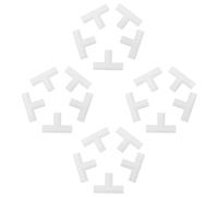 Beavorty 20 Pièces Connecteur de Rack Raccord en T Plastique 11mm Blanc | Diamètre Intérieur 1,1cm, Installation Simple, Structure Stable, pour Armoires et Meubles Chaussures