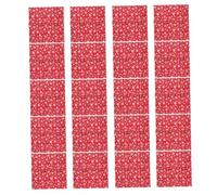 Beavorty 20 Pièces Papier Cadeau Kraft Double-face Flocon de Rouleaux Jumbo Rouge pour Noël Fêtes Hiver et DIY Créatif