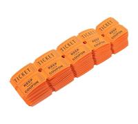 Beavorty 200 Billets de Tombola Orange en Papier, Lot de 200 Pièces, Interactifs et Pratiques pour Événements, pour Tirages Sort et Rassemblements
