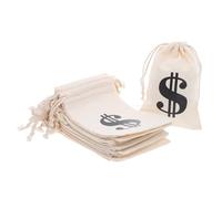 Beavorty 24 Pièces Lot De Coton Avec Cordon Motifs Monétaires Pour Fêtes Pirates Aventuriers Cadeaux Garçon Fille Organisateurs Décoration Anniversaire