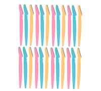 Beavorty 24pièces Rasoir à Mélange De Tondeuse à Sourcils Acier Inoxydable Rasoir Manuel Et Hommes Set De De Toilettage Pratiques