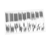 Beavorty 288 Pièces Steel Spring Bar Pins Watch Band Repair Set Multiple for Watch Strap Link Replacement Stainless Steel Pins in Compact Organized Box for DIY Maintenance