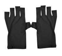 Beavorty 2paires UV pour Manucure sans Doigts Anti-bronzage Protection UV pour Lampe LED Lot de Noir