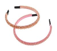 Beavorty 2pièces Bandes De Cheveux Décoratives Cristal Accessoires De Mode Pour Femmes