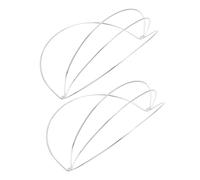 Beavorty 2pièces Cadres Couronne Diy Fer Robuste Pour Accessoire Coiffure Fille Festival Serre-têtes Bandeau Coiffe Guirlande