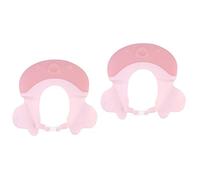 Beavorty 2pièces Chapeau De Bain Pour Garçon Fille Des Yeux Lors Du Shampooing Rose