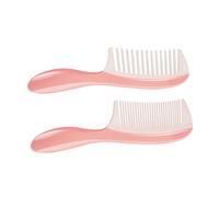Beavorty 2pièces Peigne à Dents Larges Et Serrées Lissant De Coiffage Pour Cheveux Et Barbe Avec Poignée Ergonomique