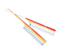 Beavorty 2pièces Peigne à Queue De Rat Plastique Et Acier Set De Peignes Coiffants Fins Pour Sectionner Teaser Et Coiffer Cheveux Outils Pour Salon Et Usage Personnel
