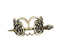 Beavorty 2pièces Pinces Cheveux Métal Vintage Viking Et Celtiques Lot De Clips Élégants Pour Femmes Et Filles Accessoires Coiffure Rétro Métal Bronze Pour Fêtes Et Usage Quotidien