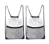 Beavorty 2pièces Sac à Dos Transparent Pour Événements De Stade Sac De Sport Filet Pochette De Voyage Étanche De Natation Pour Organisateur De Voyage