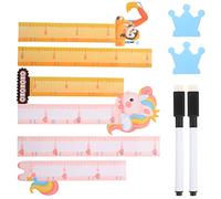 Beavorty 2pièces Tableau De Croissance Pour Garçon Fille Mesure Pour Garçon Fille Règles De Hauteur Mobiles Tableau De Croissance Mural