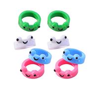 Beavorty 3 Ensembles Anneaux De Résine Bijoux Animaliers Décoratifs Pour Doigts Couleurs Aléatoires Anneaux Pour Événements Couleur Aléatoire 8 Pièces * 3