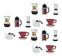Beavorty 3 ensembles Broche Cafetière Épingles À Boutonnière Épingle À Café Broche Décorative Épingle À Vêtements Épingle À Sac À Épingle Pour Sacs À 5 pièces * 3