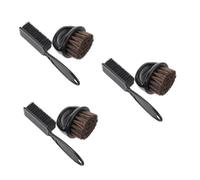 Beavorty 3 ensembles Kit de Brosses de Barbier pour Hommes Brosse Démêlante Brosse à Moustache Époussette de Cou Douce Brosses à Poils Doux pour Sensible et Entretien Complet Barbe Cheveux