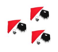 Beavorty 3 Ensembles Set de Déguisement Pirate Halloween avec Moustache Cache Œil et Bandeau Accessoires Cosplay Confortables et Durables pour Fête Anniversaire et Cosplay