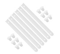 Beavorty 3 Jeux de Glissières de Tiroir en Plastique pour Meubles, Coulisses Latérales Robustes, Rails de Guidage de Tiroir Adaptés aux Armoires, Commodes Cuisine, Pièces de Rechange