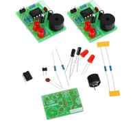 Beavorty 3 Kits D'entraînement la Soudure Circuit Électronique de Flash Vert, Plaque Rf4 Facile à Assembler pour Apprendre la Soudure en Électronique Partout