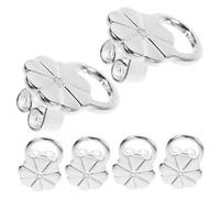 Beavorty 3 Paires Aide à La Boucle D'oreille Lève-boucles D'oreilles Support De Boucle D'oreille Protège-oreilles Pour Oreilles Tombantes Poteaux De Boucles D'oreilles Silver Cuivre