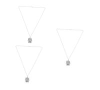 Beavorty 3 Pièces Ancient Egyptian King Pendant Necklace Durable Alloy Hip Hop Style Skin Friendly For Halloween Costume Party Men Women