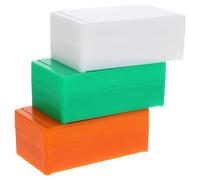 Beavorty 3 Pièces Boîte à Lames de Microscope en Plastique, 10 Lames | Couvercle Hermétique, Rainures de Maintien, Nettoyage Facile, pour Étudiants en Science et Techniciens