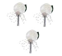 Beavorty 3 Pièces Broche Émulation pour Mariage Accessoire de Décoration pour Marié et Mariée pour et Événements Spéciaux