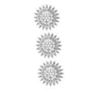 Beavorty 3 Pièces Broche Femme Multifonctionnelle Épingle à Écharpe Durable pour Pulls et Châles Automne Hiver Anneau de Foulard et