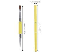 Beavorty 3 Pièces Double Ended Nail Art Brushes Set Dual Function Nail Pen For Precise Line Drawing And Sculpting Versatile Tool For Personal And Professional Manicure Designs