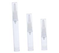 Beavorty 3 Pièces Ensemble De Flacons De Beauté Bouteille Stylo à Huile Pour Cuticules Rechargeable Flacons Pompe Pour Shampoing Et Revitalisant Contenants De Voyage Pour Crèmes Plastique