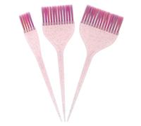 Beavorty 3 Pièces Kit Pinceaux Teinture Cheveux avec Queue Pailletée Outil Coiffure Salon Facile à Utiliser pour Coloration et Mèches Adapté Débutants et Usage Maison ou Professionnel