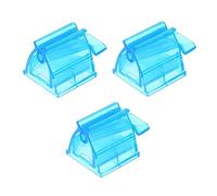 Beavorty 3 Pièces Presse-dentifrice Outil De Presse-tube Distributeur Clé Presser Dentifrice Clip De Dentifrice Bleu