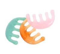 Beavorty 3 Pièces Resin Five-claw Scalp Massage Comb Portable Manual Head Massager For Travel And Daily Relaxation Soothing Hair And Scalp Care Tool