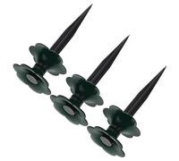 Beavorty 3 Pièces Roue D'enroulement Verte en Plastique pour Tuyau D'arrosage, Pointe de Guidage Pratique pour Pelouse et Parterres de Fleurs, Protection du Tuyau