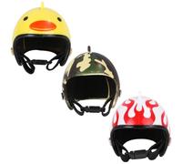 Beavorty 3pcs Chapeaux de Poulet Drôles en Plastique Bande Élastique Ajustable, Couvre-Chef Confortable pour Volaille, Motifs Créatifs pour Usage Quotidien