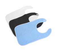 Beavorty 3pièces Bavoirs Lavables Pour Personnes Âgées Lot Poche De Ramasse-miettes Imperméables Et Réglables Pour Adultes