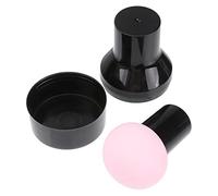 Beavorty 3pièces Éponge Maquillage Champignon Mousse Silicone Effet Fondant Anti-gaspillage Multiusage Visage Nettoyage Facile Couleurs Aléatoires