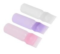 Beavorty 3pièces Flacon Applicateur De Teinture Pour Cheveux Avec Peigne Doseur Et Échelle Graduée Pour Utilisation Professionnelle