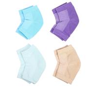 Beavorty 4 Chaussettes de talon antidérapantes chaussettes de réparation de talon chaussettes hydratantes chaussettes au toucher hydratant chaussettes au toucher sec polyester coton