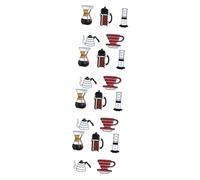 Beavorty 4 ensembles Broche De Cafetière Épingles À Boutonnière Épingle De Sac À Épingle De Sac À Broche De Café Décorative De Café 5 pièces * 4