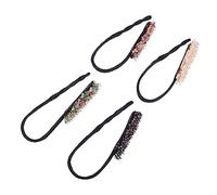 Beavorty 4 Pièces accessoires de chignon bricolage filets à cheveux pour chignons de danse Fabricant femmes faux hair band hair charms chignon strass façonneur de chignon fil de fer