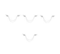 Beavorty 4 Pièces Broche Ange Argentée avec Chaîne Pompon Épingle Costume Homme Accessoire Élégant pour Halloween et Bureau
