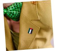 Beavorty 4 pièces Broche Palestine Métallique Épingle Patriotique Drapeau National Accessoire Chic pour Vêtements et Costumes Badge Durable et Élégant Décoration Distinctive pour Toutes