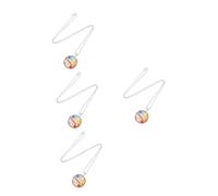 Beavorty 4 Pièces Collier Palette de Peinture Pendentif Charme pour Artistes et Enseignants Élégant et Durable pour Accessoires Dart