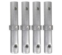 Beavorty 4 Pièces Goupilles de Verrouillage en Fer Argenté pour Accessoires Échafaudage, Installation Simple et Stabilité Fiable, Adaptées à Divers Scénarios de Travail