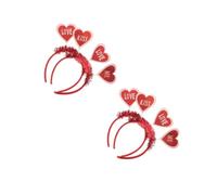 Beavorty 4 Pièces Love Heart Headband Lovely Hair Accessories For Valentine's Day Party Cosplay