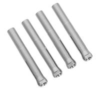 Beavorty 4 Pièces Mandrin Métallique à Ressort Mandrin Main Acier Inoxydable Perceuse à Ongles Adaptateur Porte-foret pour Perceuse à Ongles Outils de Manucure